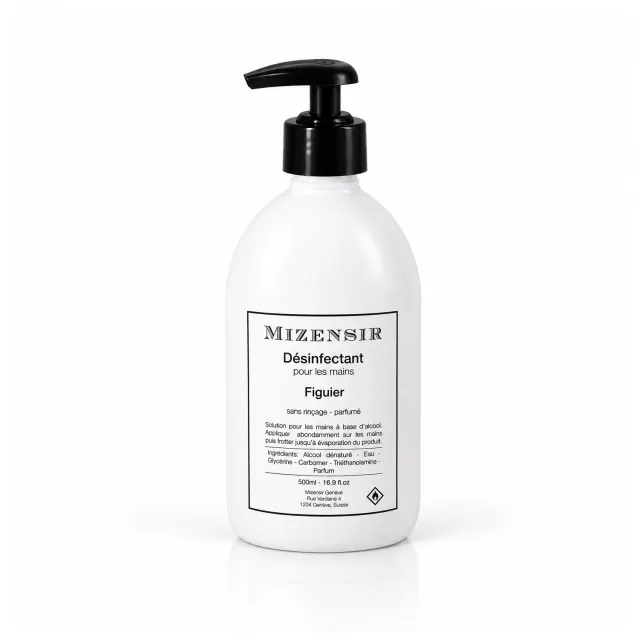 Mizensir Figuier hånddesinfektion 500ml, figen duft