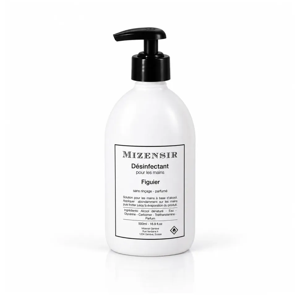 Mizensir Figuier hånddesinfektion 500ml, figen duft