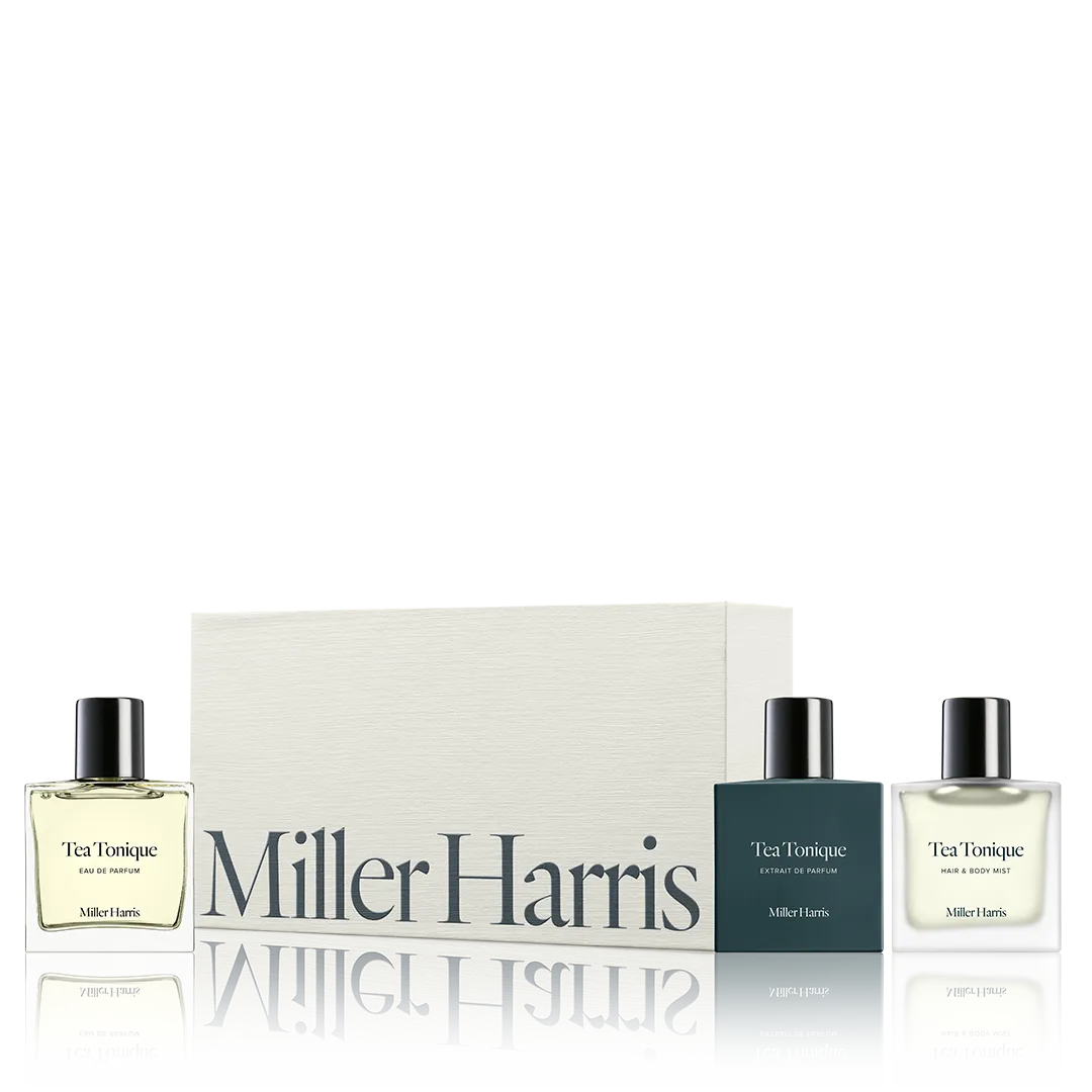 Miller Harris Tea Tonique trio gaveæske grøn te 30 ml