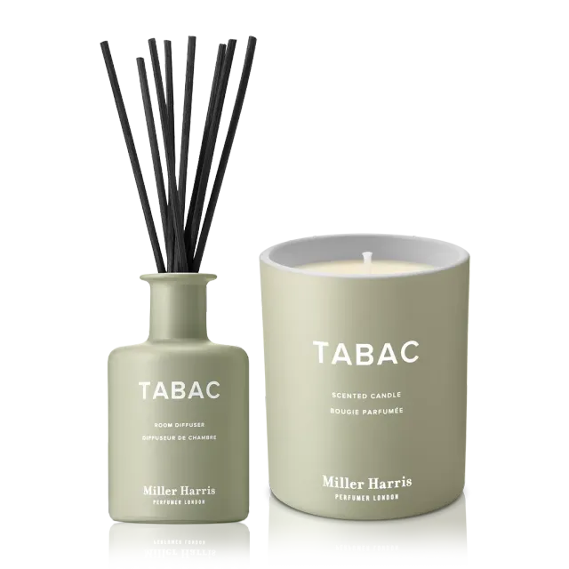 Miller Harris Tabac Home Set duftsæt 150ml/220g tobak