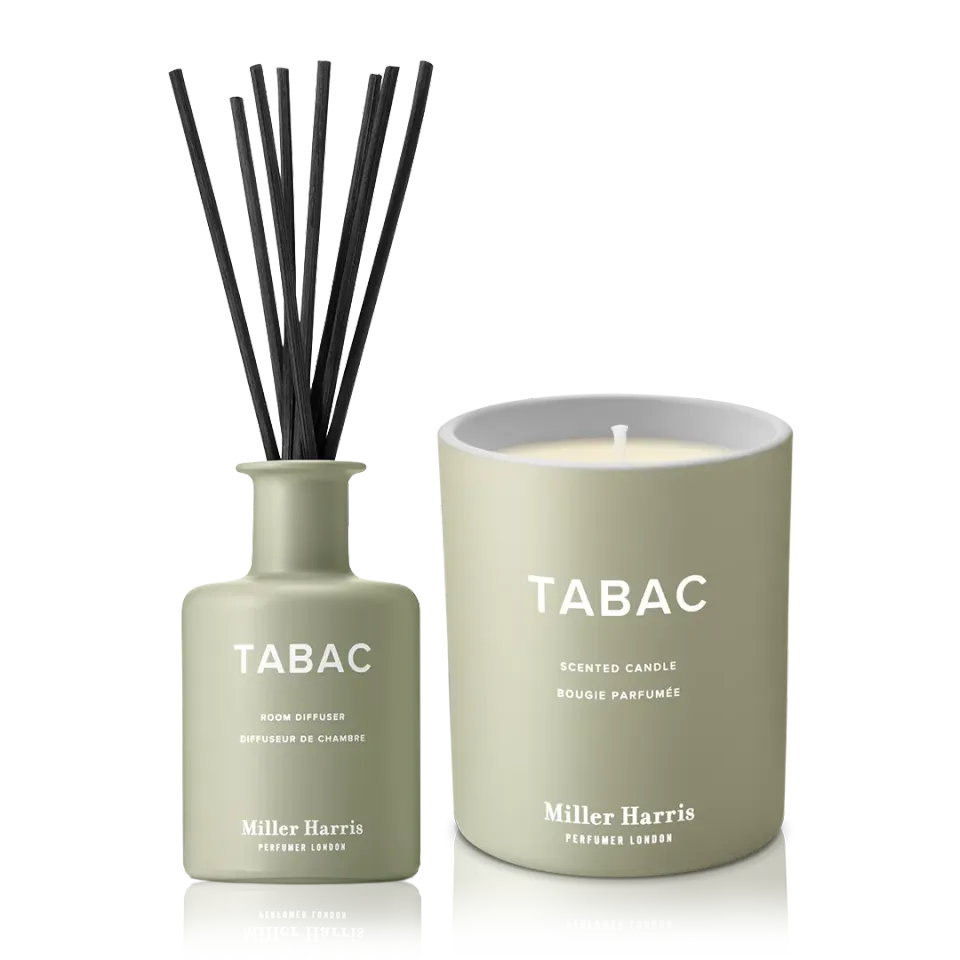 Miller Harris Tabac Home Set duftsæt 150ml/220g tobak