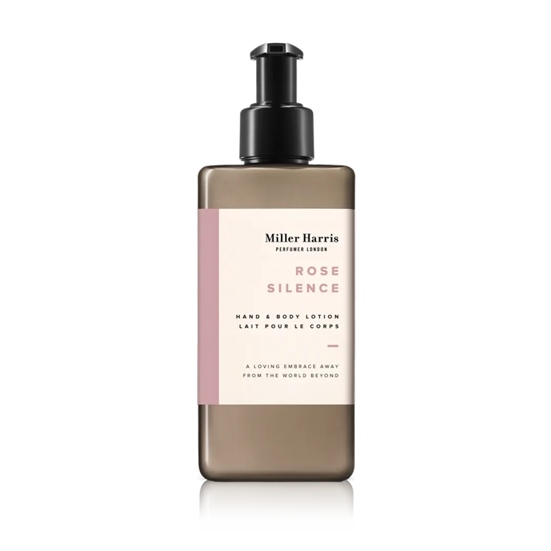 Miller Harris Rose Silence ritualsæt wash lotion lys