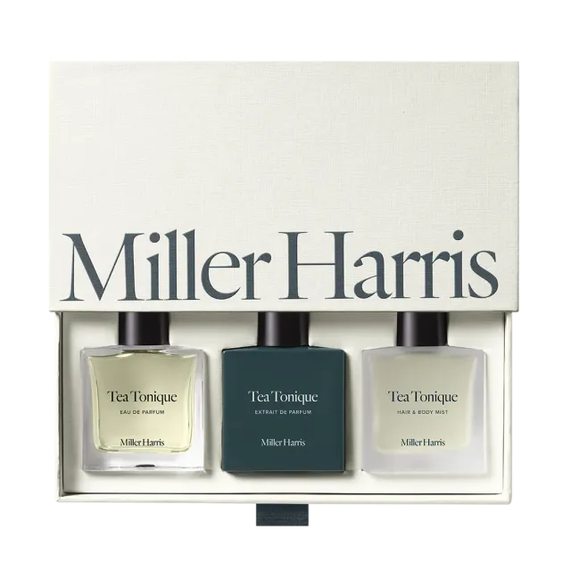 Miller Harris Tea Tonique trio gaveæske grøn te 30 ml