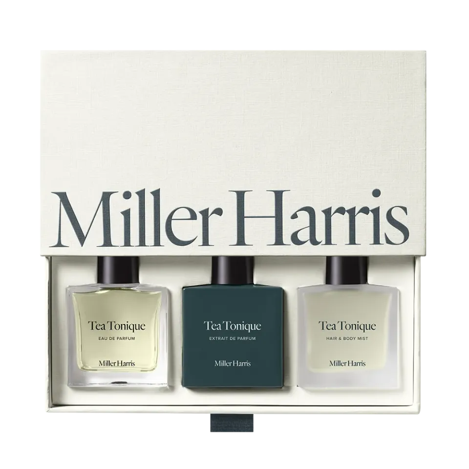Miller Harris Tea Tonique trio gaveæske grøn te 30 ml