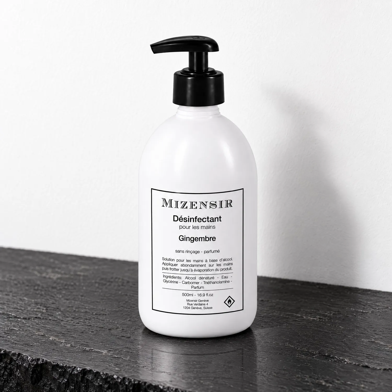 Mizensir Gingembre håndsprit 500 ml ingefær