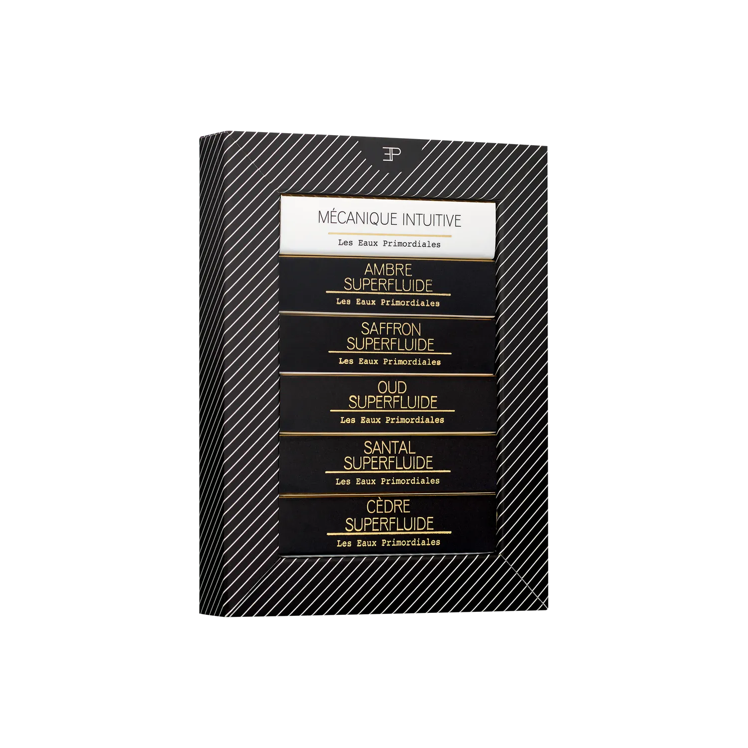 Les Eaux Primordiales Discovery parfumesæt 6 x 2,5 ml woody