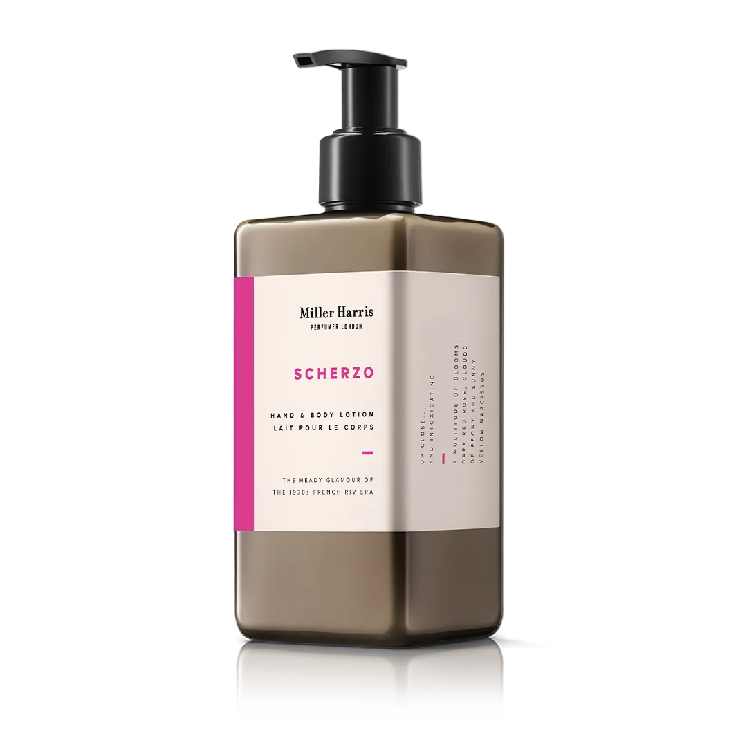 Miller Harris Scherzo hånd- og bodylotion 300ml oud