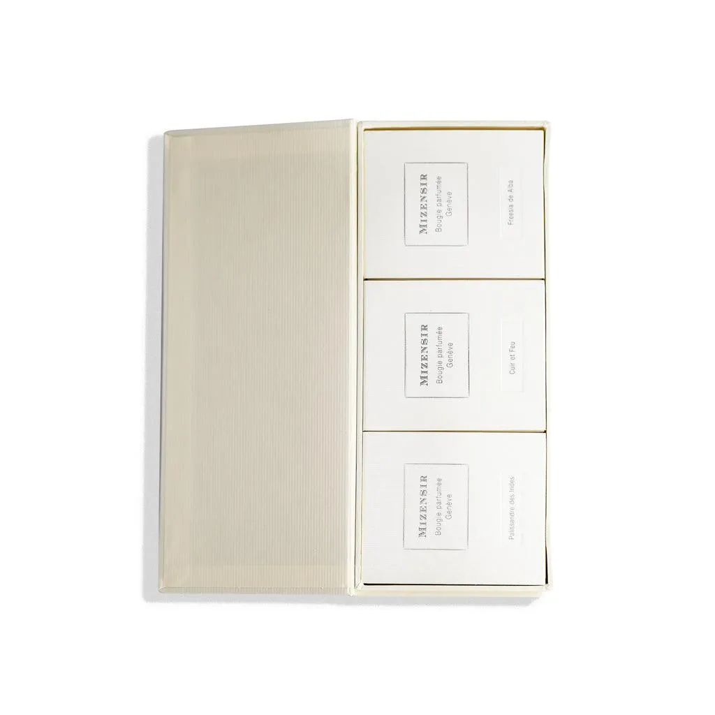 Mizensir Trilogy Box duftlys 3x90g sammensæt selv