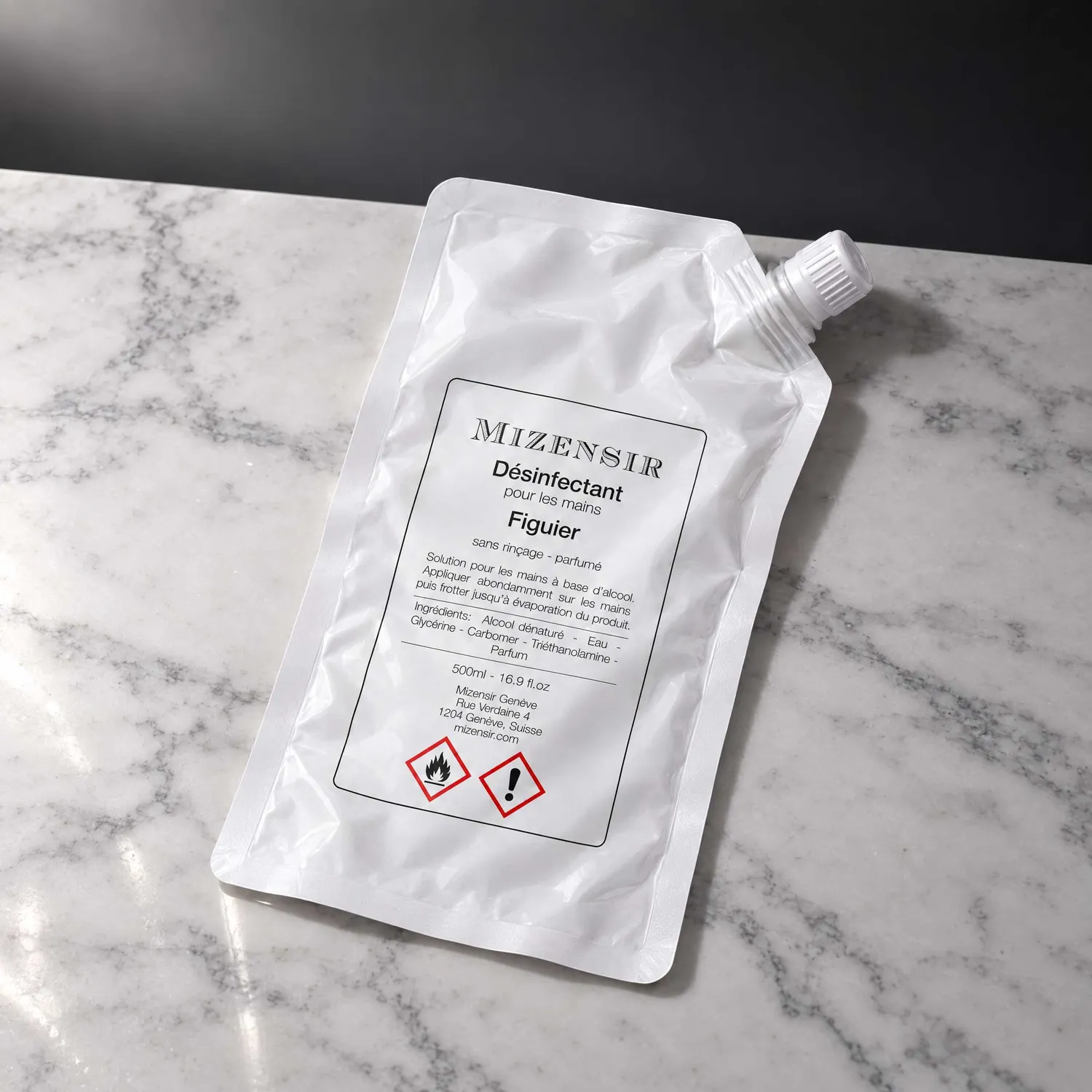Mizensir Figuier håndgel refill 500ml figen