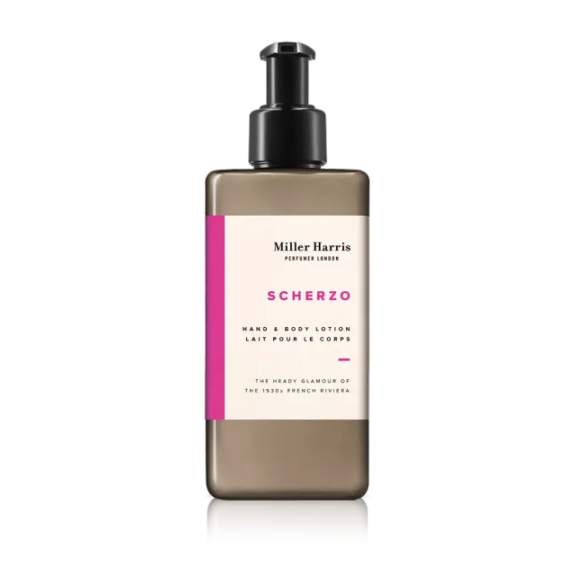 Miller Harris Scherzo hånd- og bodylotion 300ml oud