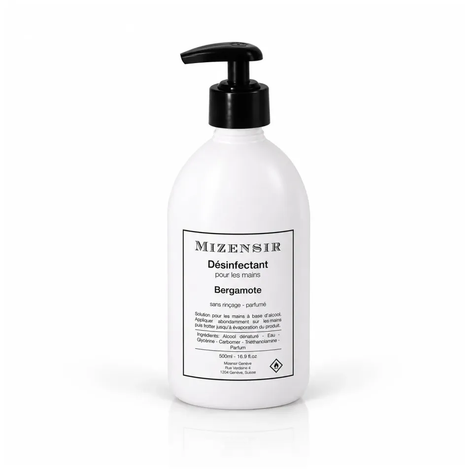Mizensir Bergamote håndsprit 500ml alkoholbaseret
