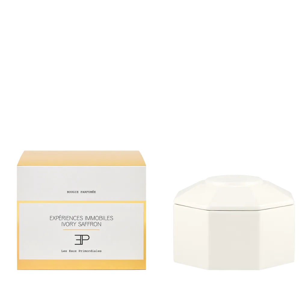 Les Eaux Primordiales Ivory Saffron duftlys 500g keramik