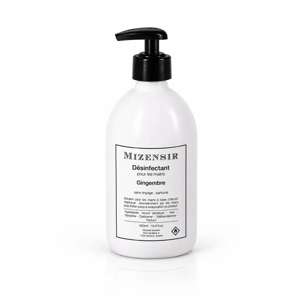 Mizensir Gingembre håndsprit 500 ml ingefær