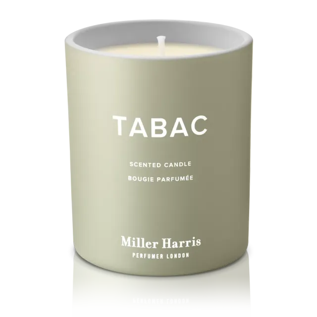 Miller Harris Tabac duftlys 220g tobak træ