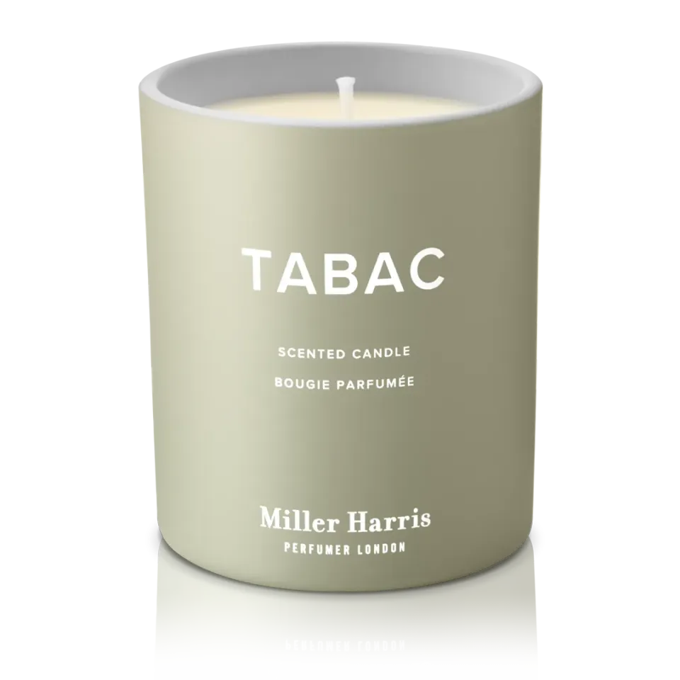 Miller Harris Tabac duftlys 220g tobak træ