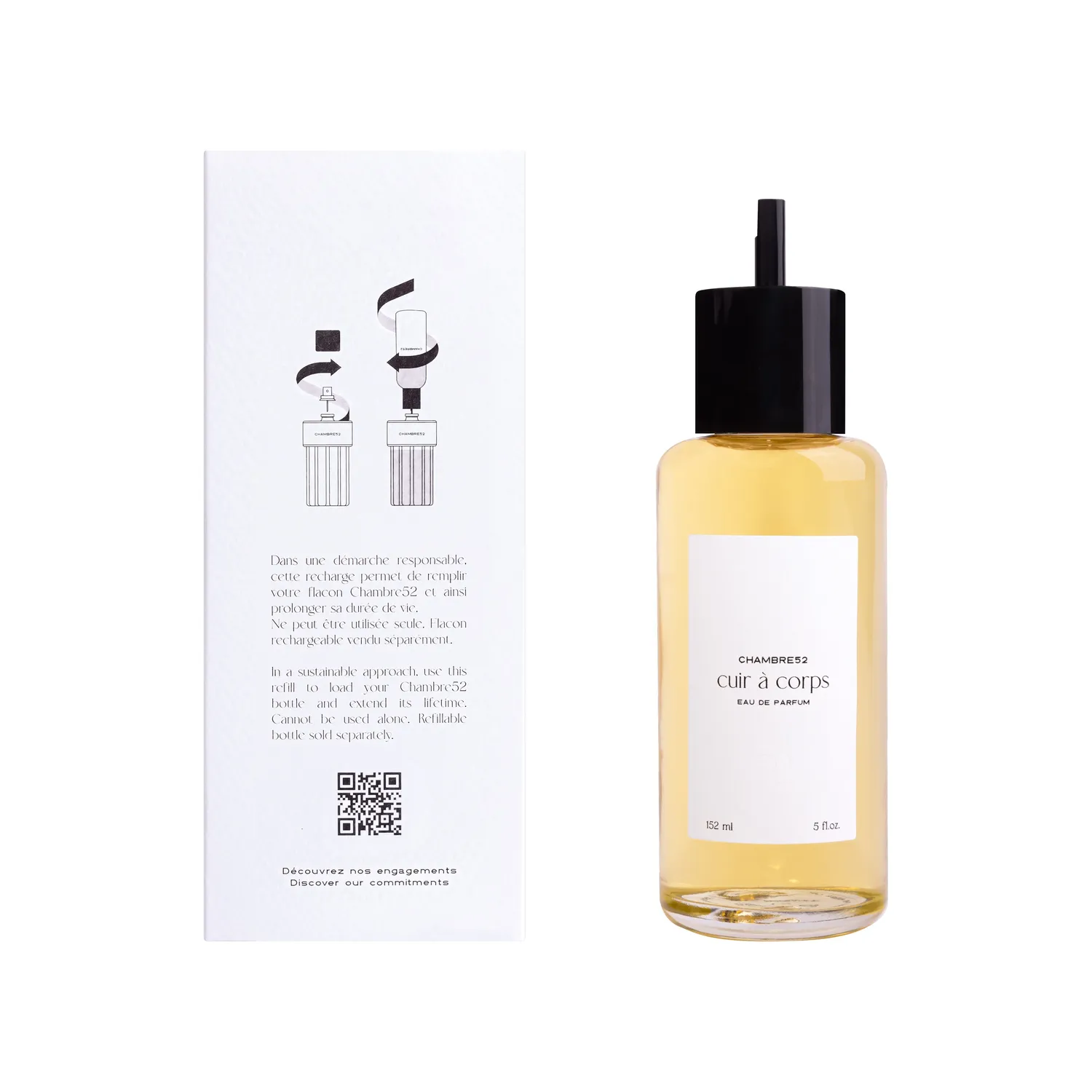 Chambre52 Cuir à Corps refill parfume 152 ml læder