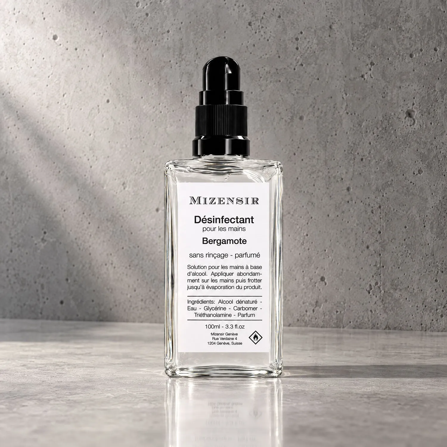 Mizensir Bergamote hånddesinfektion 100 ml citrus