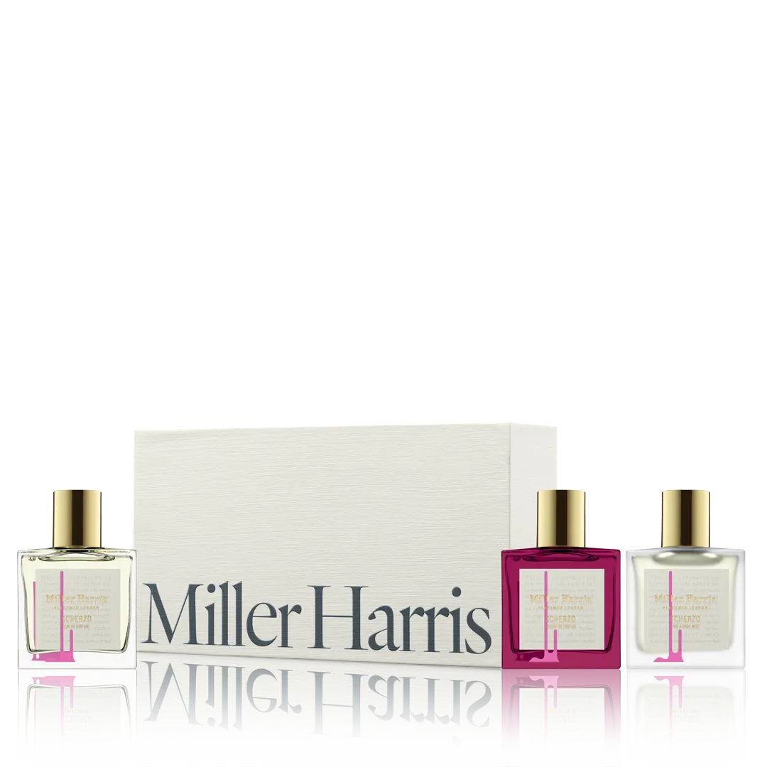 Miller Harris Scherzo Trio parfumesæt 30ml blomstret oud