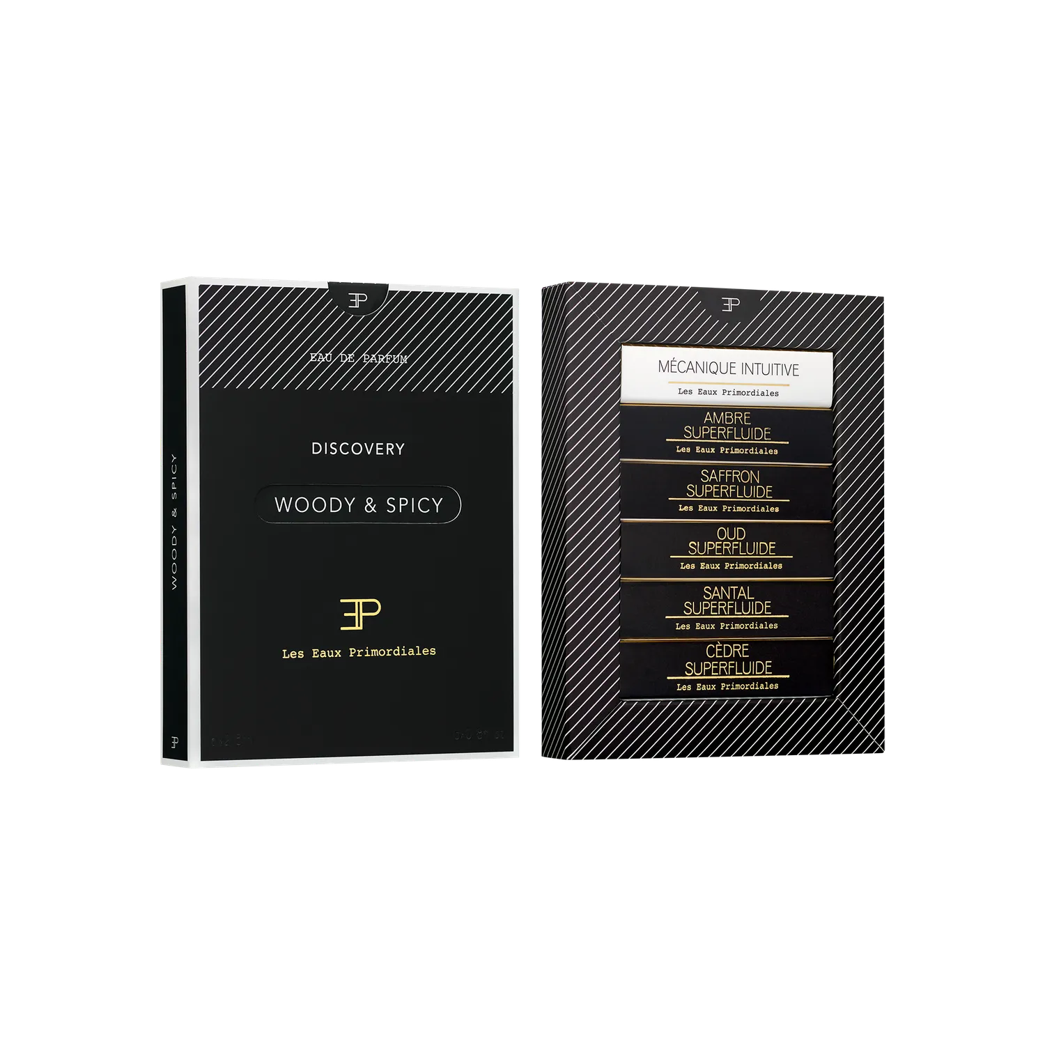Les Eaux Primordiales Discovery parfumesæt 6 x 2,5 ml woody