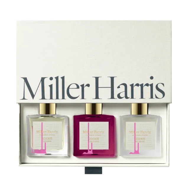 Miller Harris Scherzo Trio parfumesæt 30ml blomstret oud