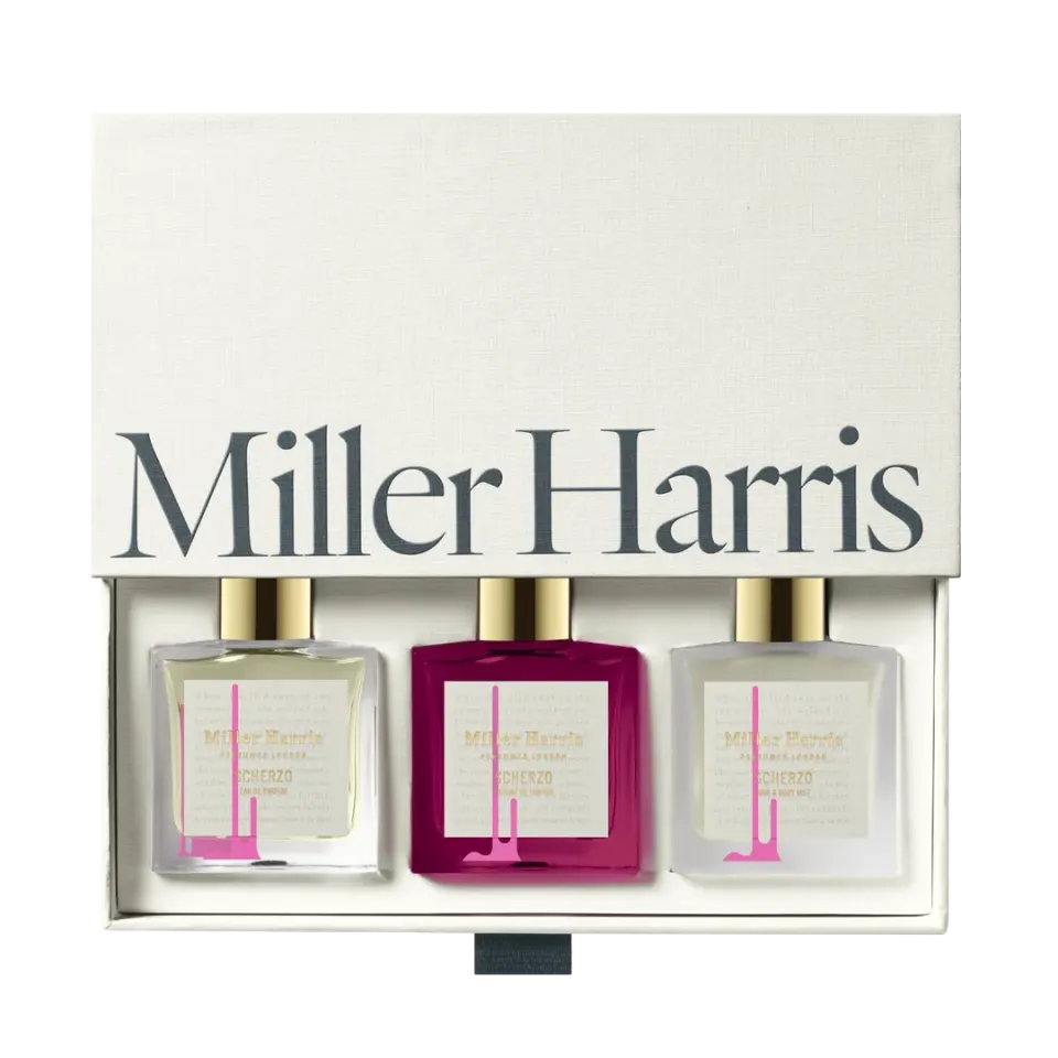 Miller Harris Scherzo Trio parfumesæt 30ml blomstret oud
