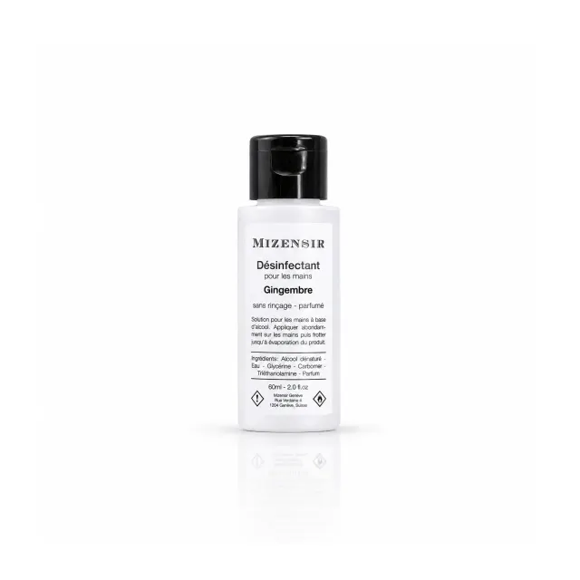 Mizensir Gingembre håndsprit 60ml – krydret ingefærduft